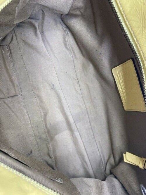 coach w w detachable specialty tie accent yellow shoulder bag