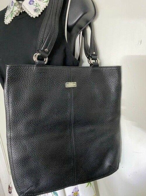 cole haan xl black leather shoulder bag