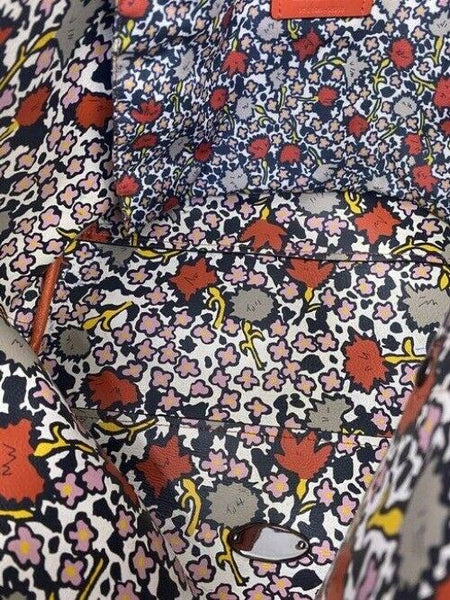 coach tote w bag tote w detachable specialty orange leather shoulder bag