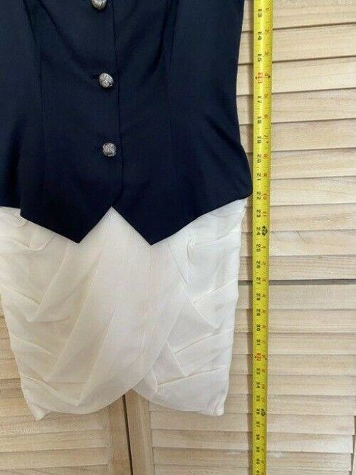 Black Off White Runway Sample Short Casual Dress