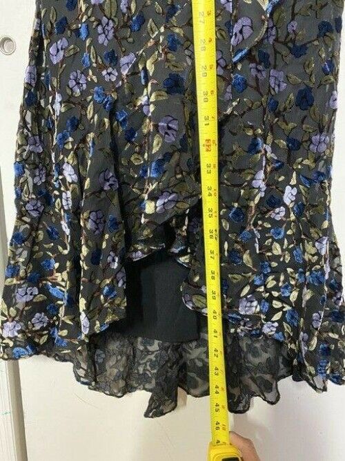 nicole miller gray blue gold new floral msrp