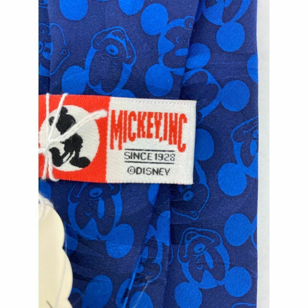 New! MICKEY MOUSE Disney Neck Tie Blue 100% Silk Handmade