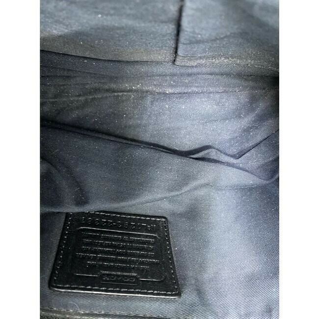 Coach Large Black Leather Hobo Bag