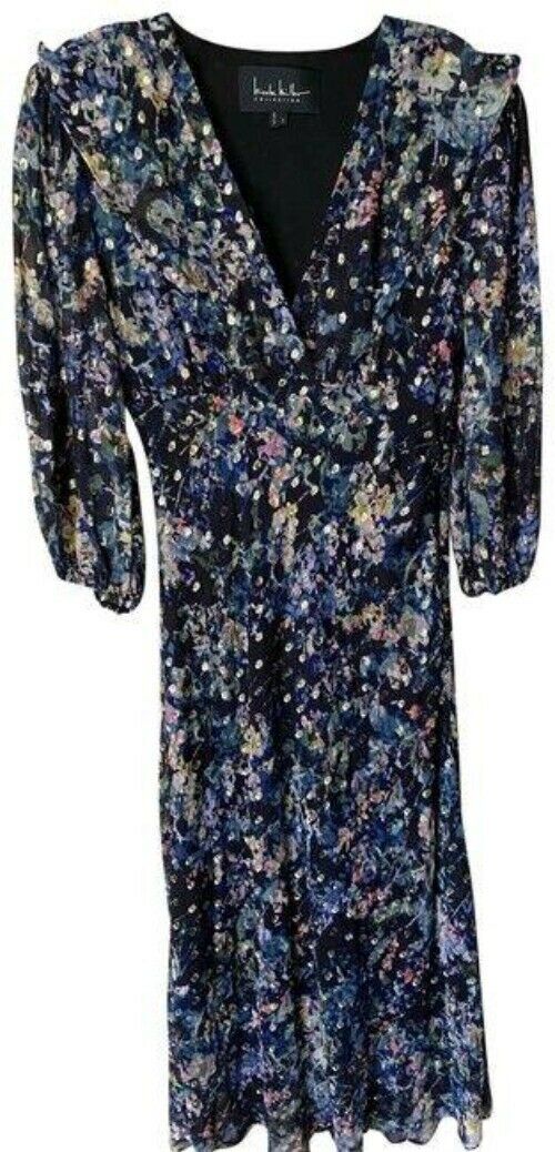 Nicole Miller Multicolor Floral Msrp Long Casual Maxi Dress