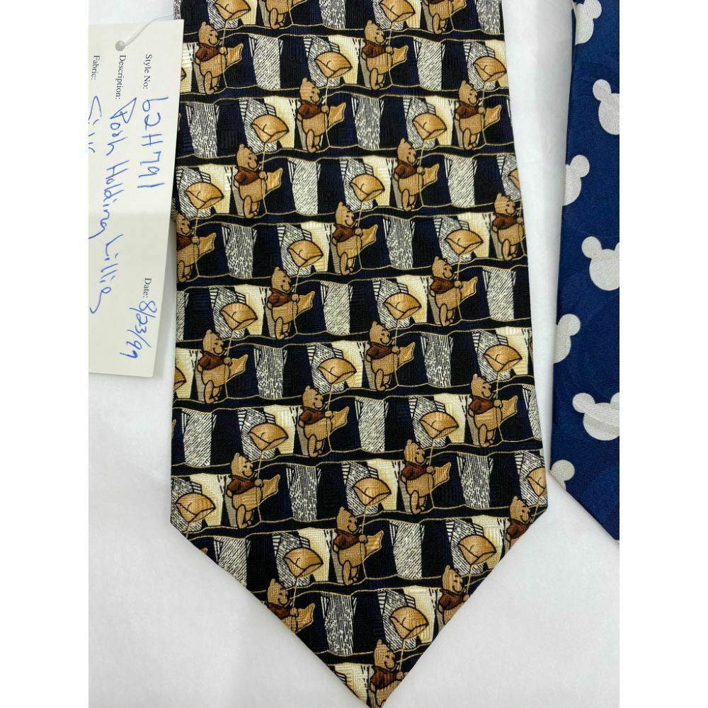 New Lot of 3 Neck tie Disney, Looney Tunes Blue Black White Total Msrp 75