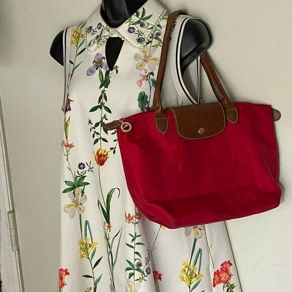 Lonchamp Lightweight Large Red Shoulder Bag