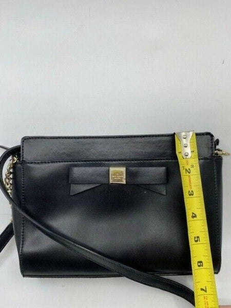 kate spade black leather cross body bag