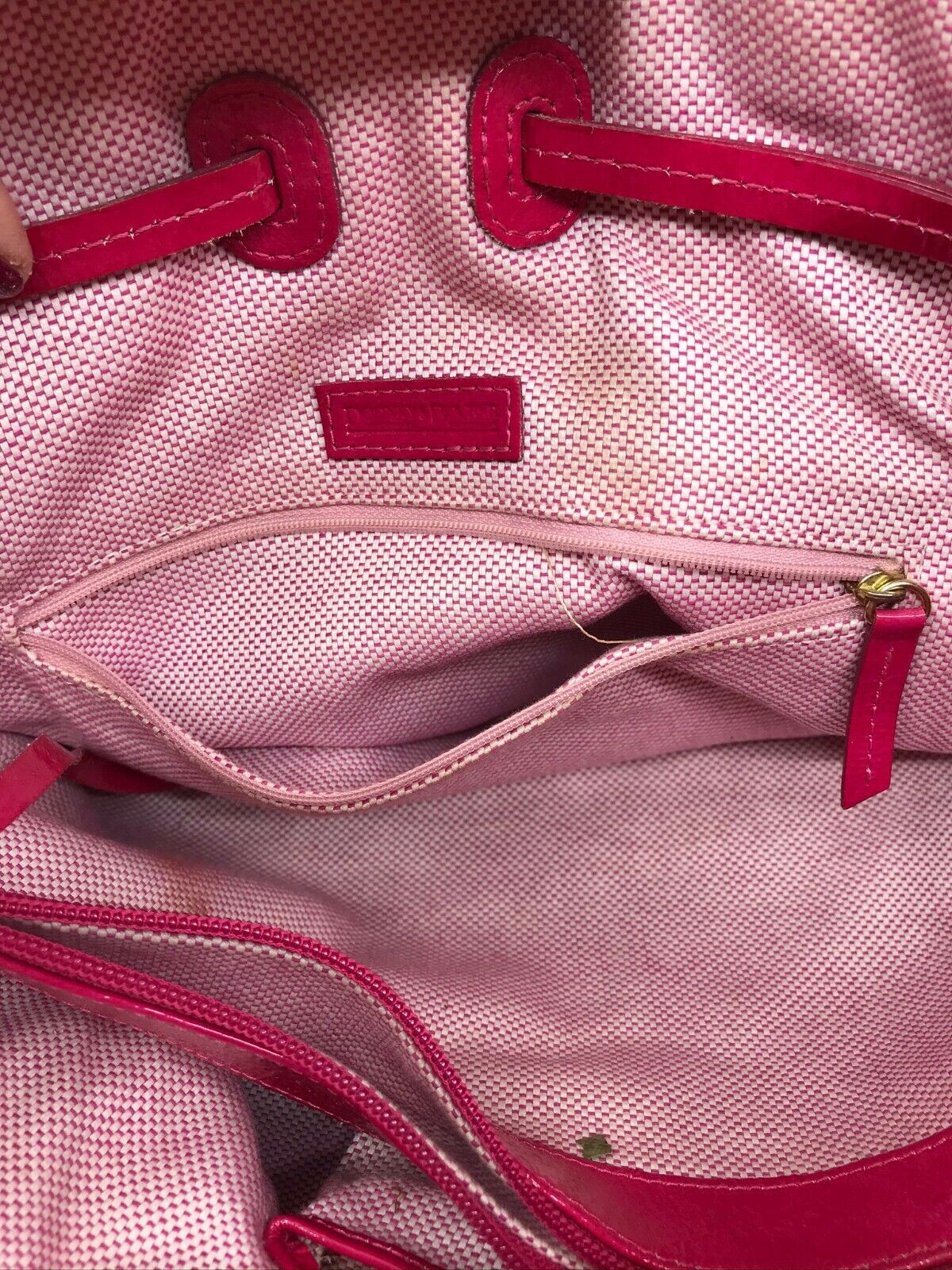 Dooney & Bourke Red/White Large Tote Bag