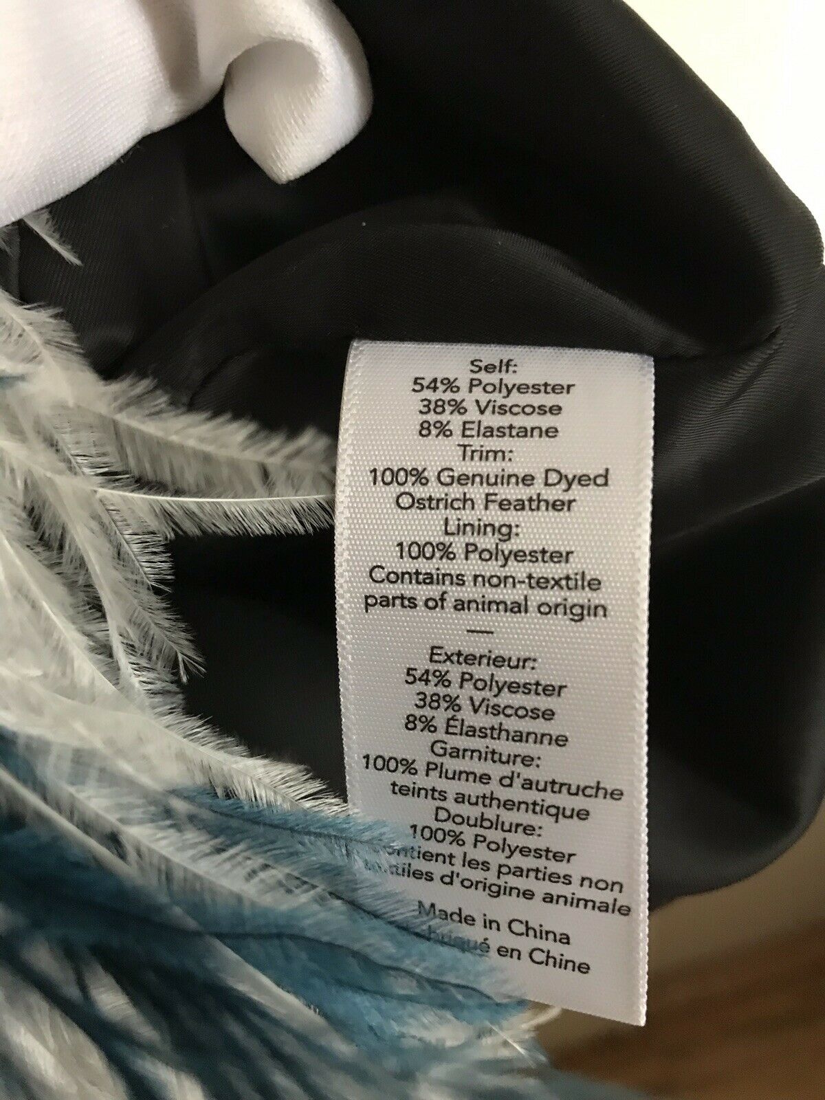 ELIZABETH And JAMES Dania Black And Ombré Blue Cocktail Dress Sz 2