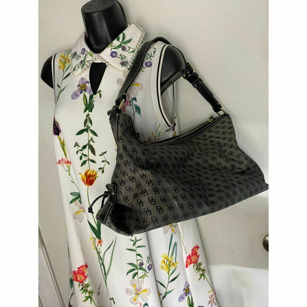 Dooney and Bourke All Over Signature Fabric Bag Size M
