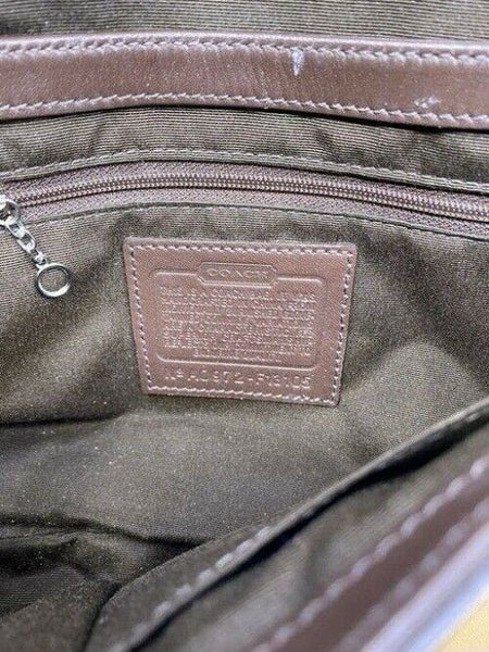 coach tan leather shoulder bag