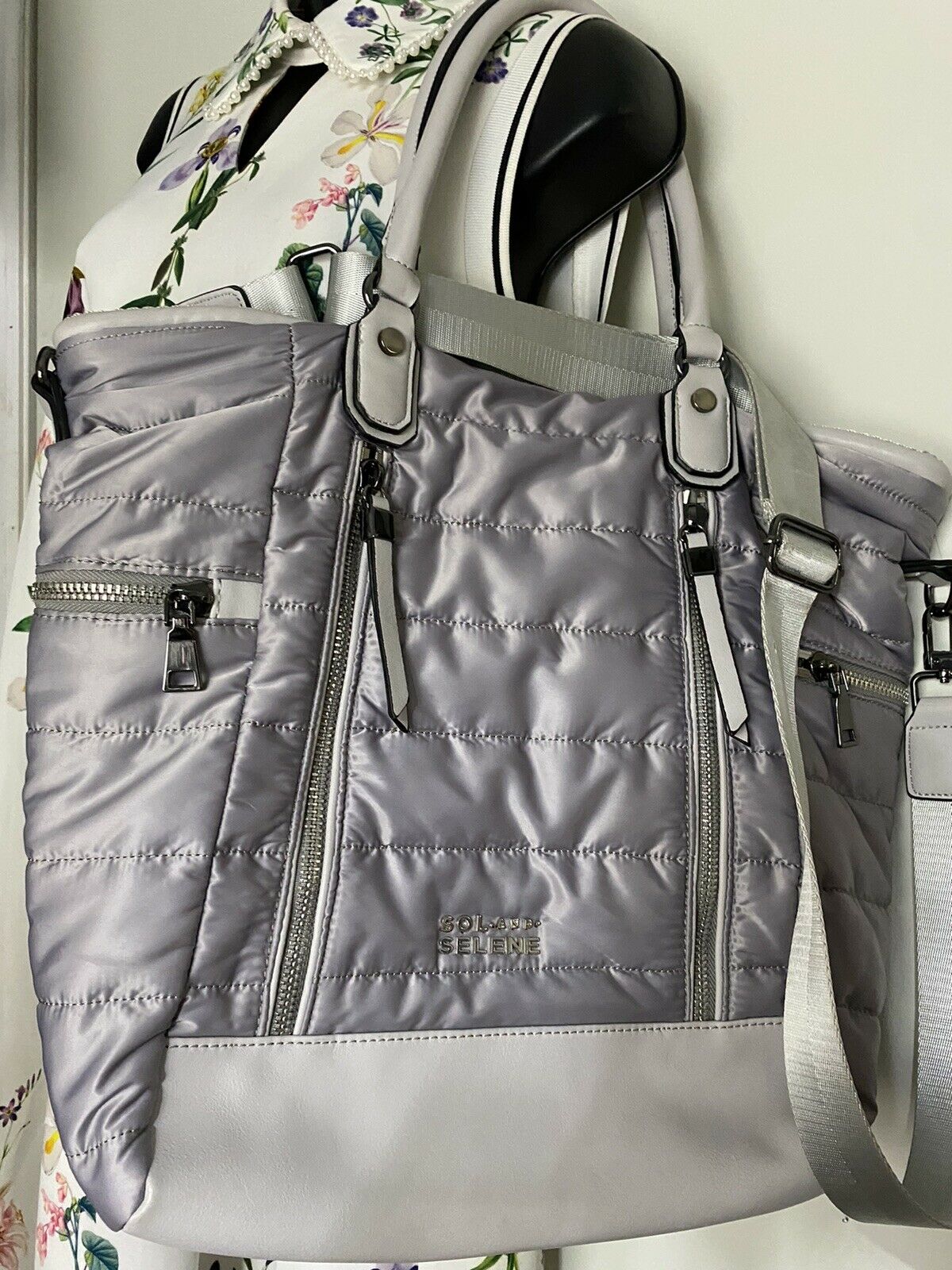SOL & SELENE Large Quilted crossbody bag