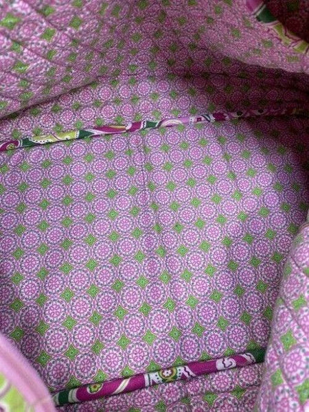 Vera Bradley Xl Duffel Msrp Pink Green Weekendtravel Bag
