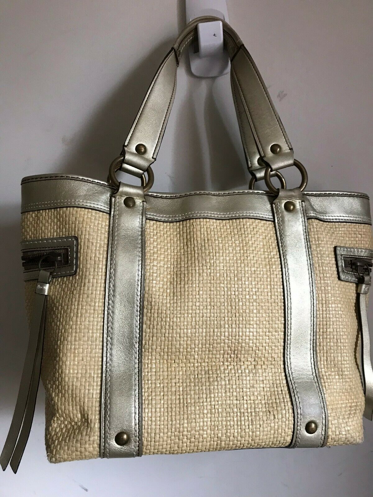 Coach Fabric/Leather Tote