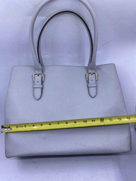 kate spade shopping xl w saffiano w detachable off white leather tote