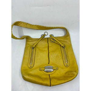 B. makowsky Yellow Leather Shoulder Bag