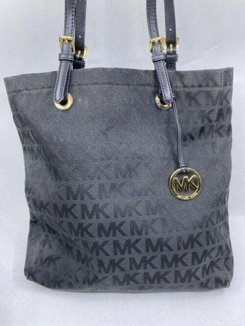 michael kors bag xl msrp black jacquard fabric tote