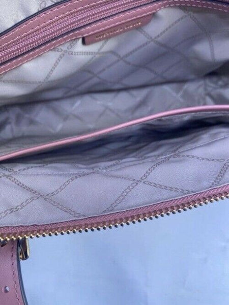 Michael Kors New Padded Device Pocket Pink Coated Canvas Shoulder Bag