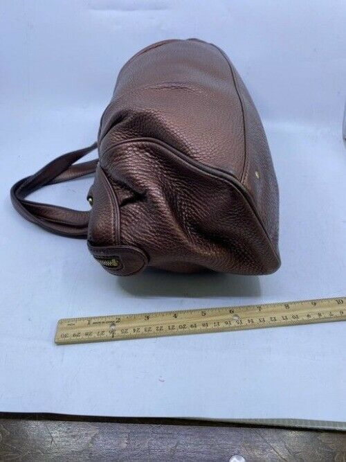 Cole Haan Zipper Snap Rose Leather Shoulder Bag