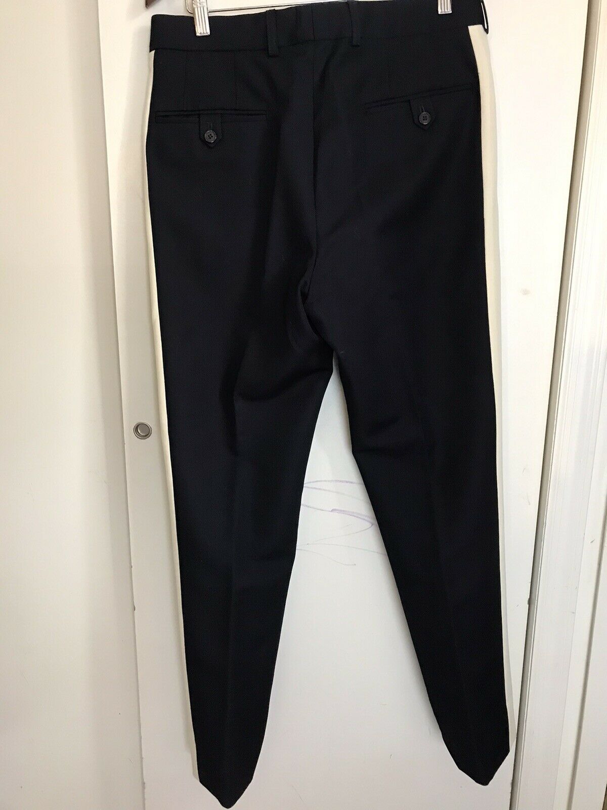 DRIES VAN NOTE  Men’s Navy/ White Pants sz US 32 Italian 48