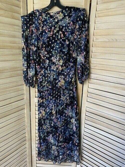 Nicole Miller Multicolor Floral Msrp Long Casual Maxi Dress