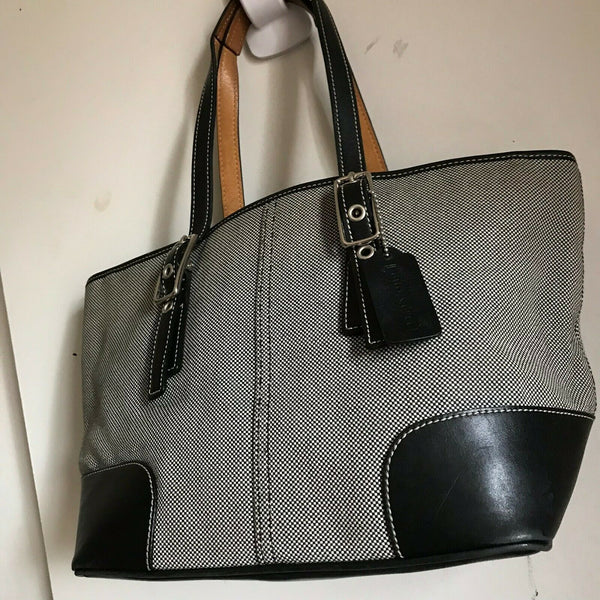 Coach Fabric/Leather Tote