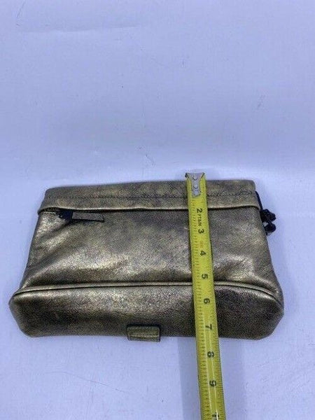 Nicole Miller Nwot Msrp Gold Leather Cross Body Bag