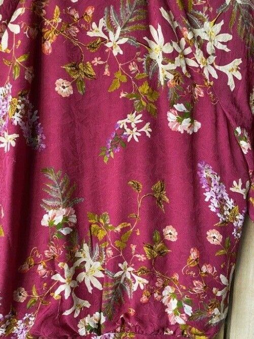 nicole miller purple green white floral msrp long casual maxi dress
