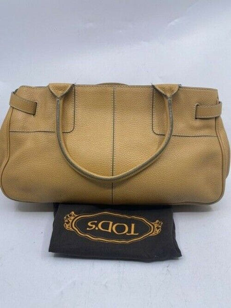 Tod S Tan Leather Shoulder Bag
