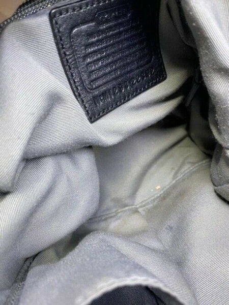 Coach Medium Msrp Black Beige Jacquard Fabric Shoulder Bag