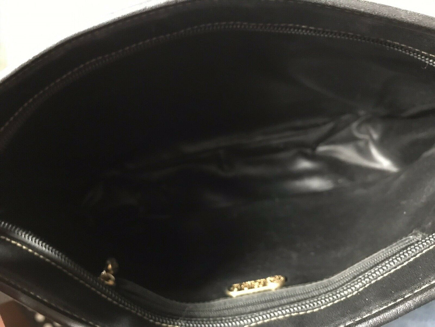 FENDI Vintage Large Leather Monogram Crossbody