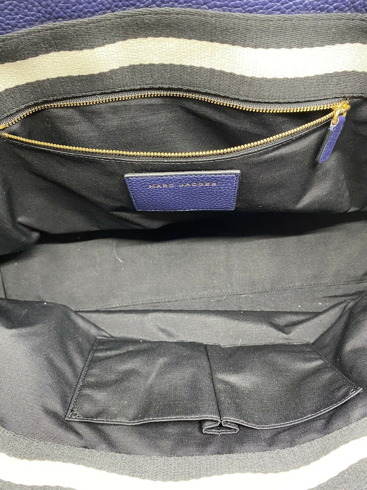 Marc Jacobs Navy Large Leather Tote bag
