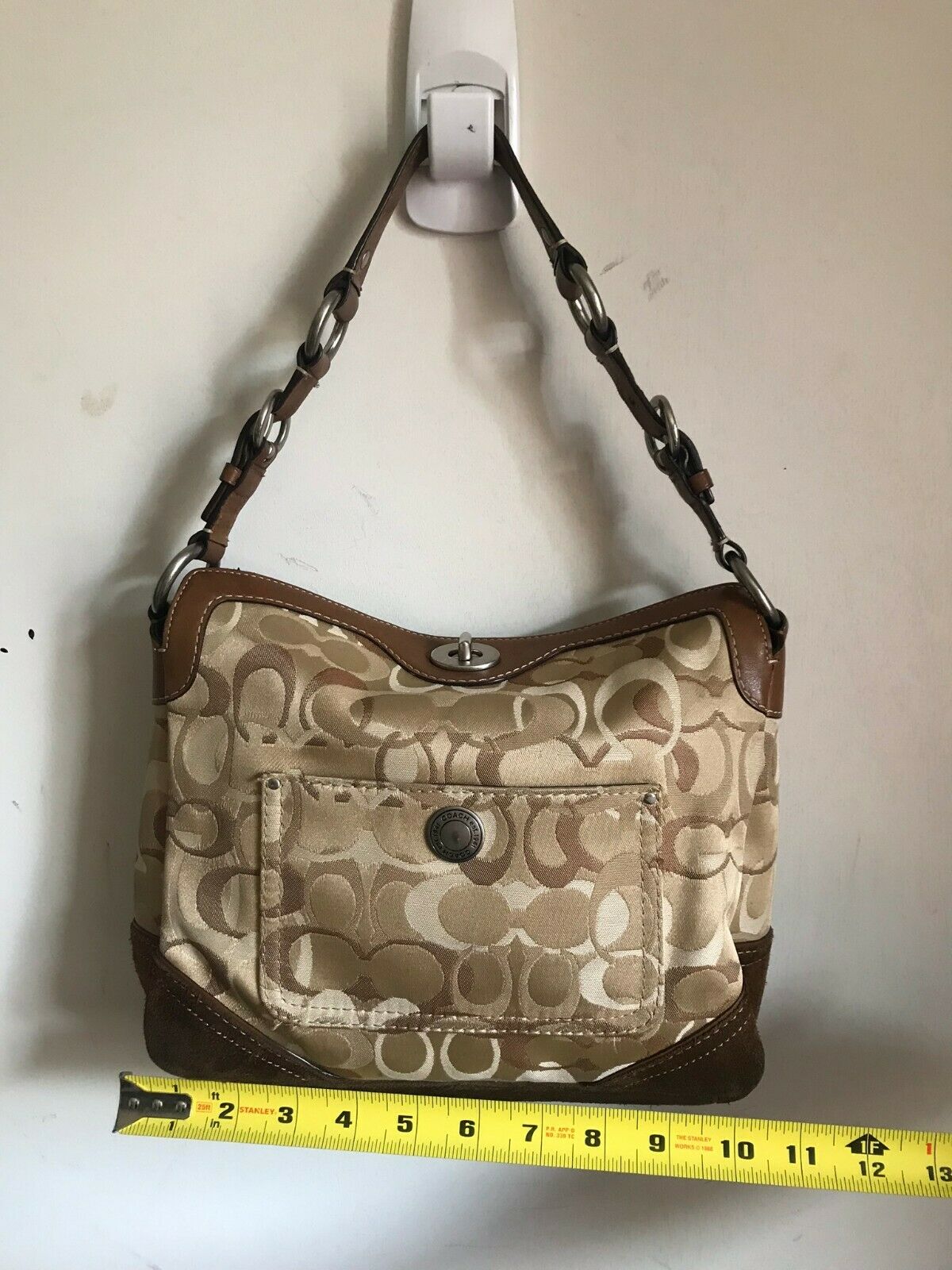 Coach Jacquard Fabric Bag
