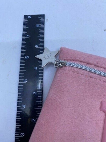 Dior Pink Pouch Suede Cosmetic Bag