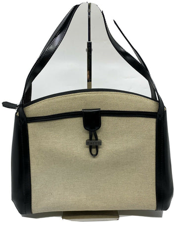 BALLY Vintage/ Khaki Canvas And Lether Handbag