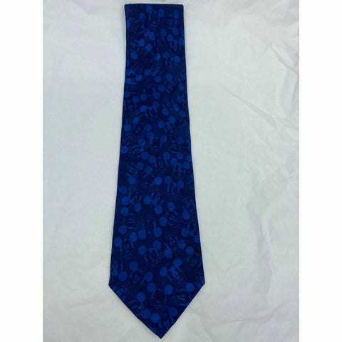 New! MICKEY MOUSE Disney Neck Tie Blue 100% Silk Handmade