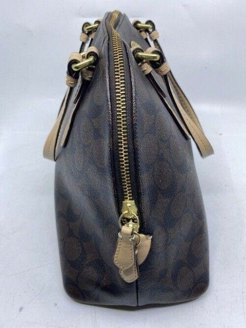 coach handbag msrp brown coated canvas tote