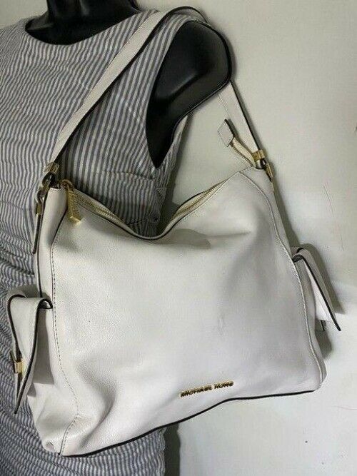 michael kors msrp white leather shoulder bag