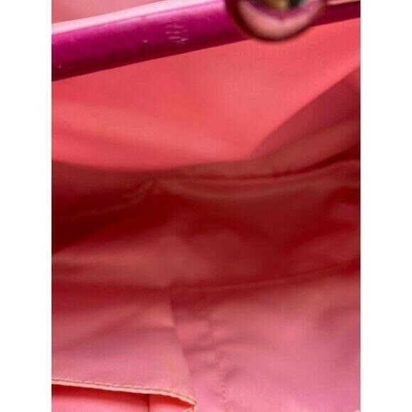 COACH Large Pink Jacquard Fabric Tote Bag