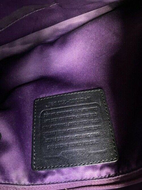 Coach Black Gray Fabric Cross Body Bag