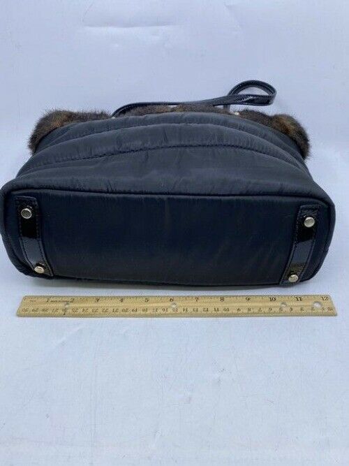 Kate Spade Carriage House Quinn Black Chocolate Patent Leather Shoulder Bag