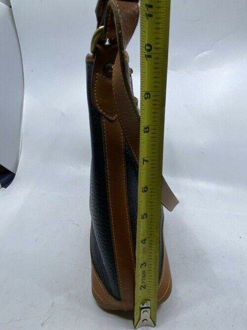 Dooney and Bourke black brown leather shoulder bag