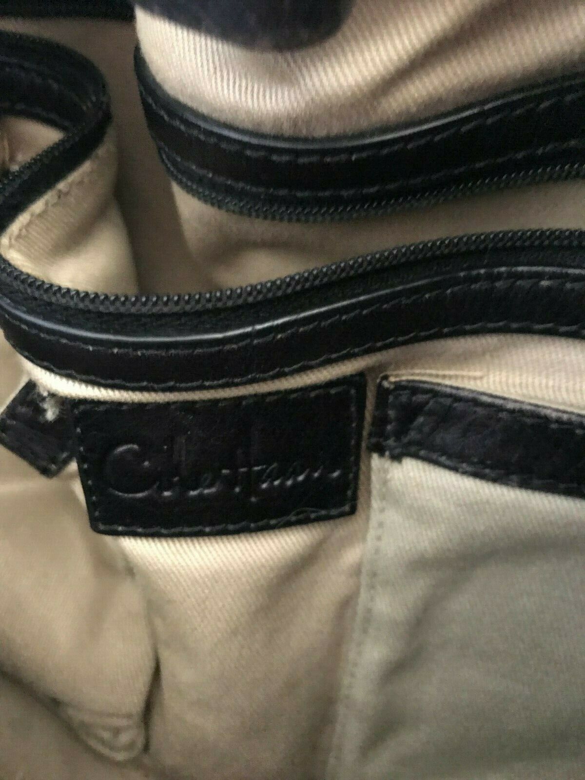 Cole Haan Denney Black Fabric/Leather Shoulder Bag