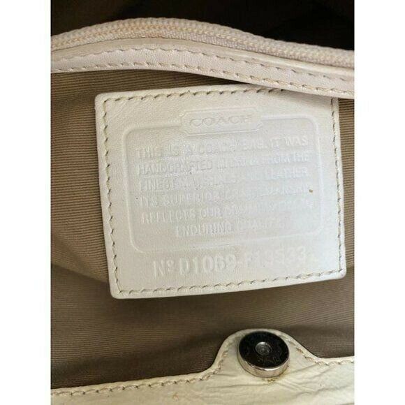 COACH Large Tan Brown Jacquard Fabric Tote Bag