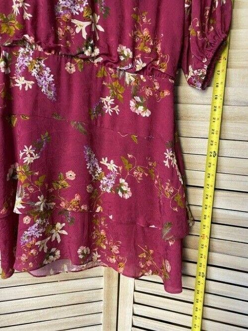 Nicole Miller Pink White New Floral Mini Msrp Short Casual Dress