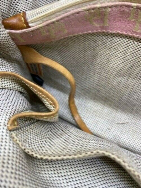 Dooney And Bourke Dual Purpose Pink Canvas Shoulder Bag