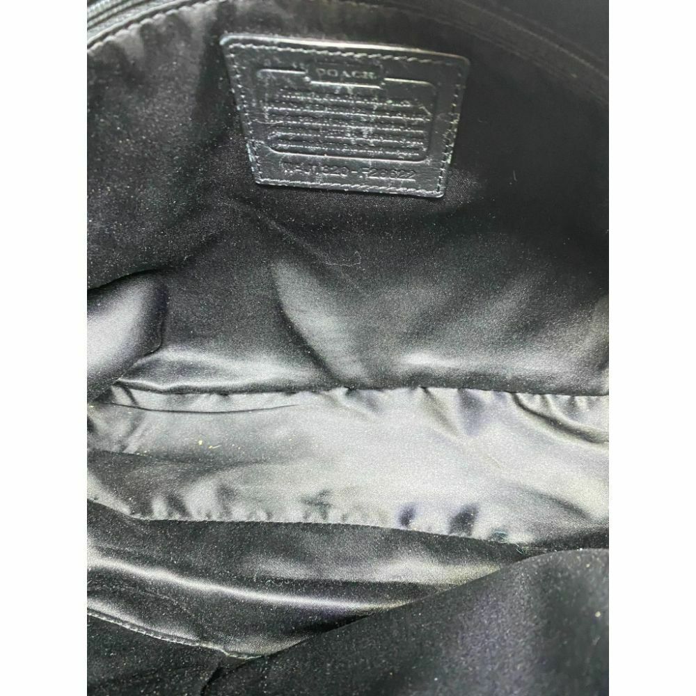 COACH Medium/ Large Leather Black Shoulder Bag