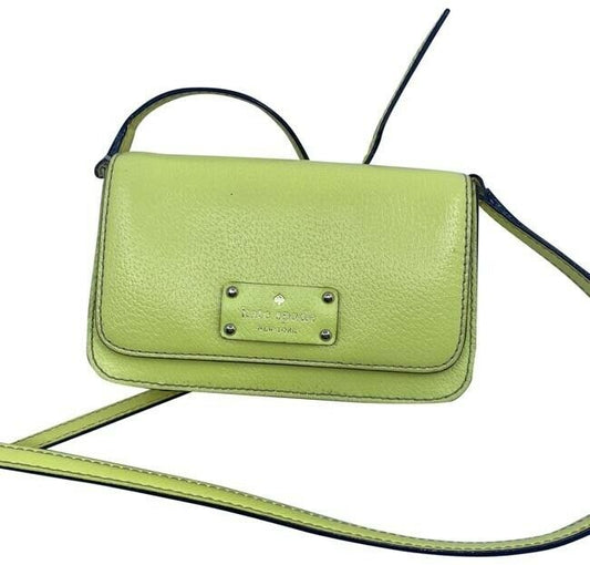 Kate Spade Small Yellow Leather Cross Body Bag