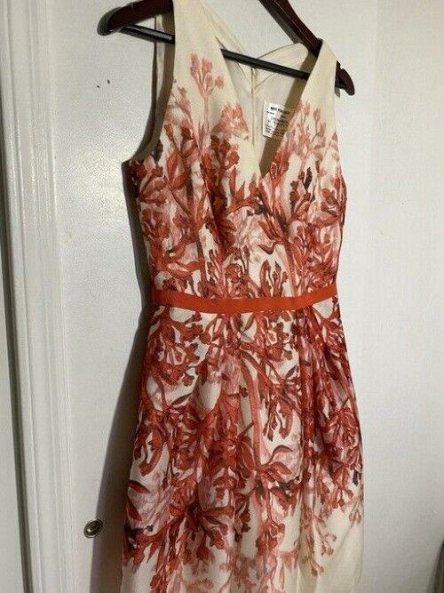 carolina herrera redwhite new cream coral floral msrp