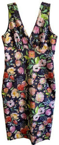 Nicole Miller multicolor new floral mini stretch msrp small short casual dress